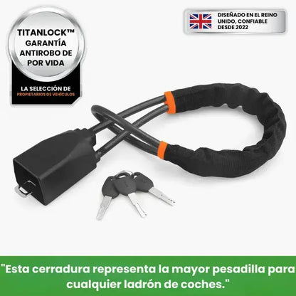 Titanlock™️ | Bloqueo tipo cinturon para volante | Maxima Protecion para tu 🚘