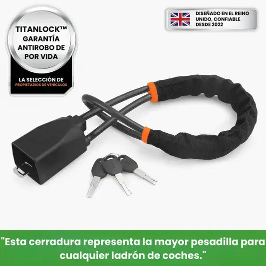 Titanlock™️ | Bloqueo tipo cinturon para volante | Maxima Protecion para tu 🚘