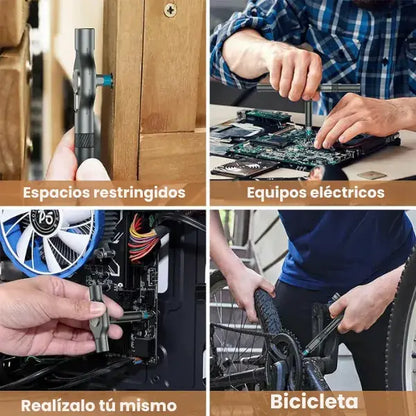 Kit de destornilladores de trinquete multifunción 24 en 1 | magnético, compacto y portátil