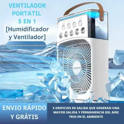 Ventilador 5 en 1 de aire frio portátil