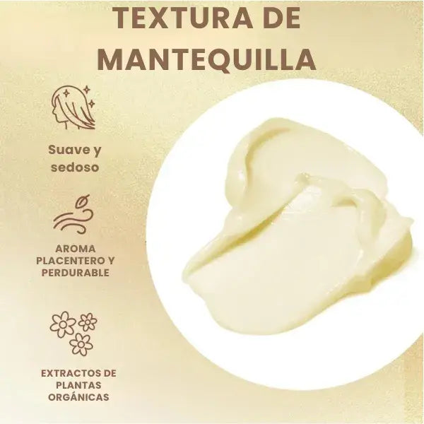 Tratamiento capilar natural con colágeno efecto antifrizz