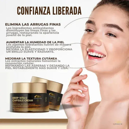 Naturaluxe™ - Crema en gel con cápsulas de vitamina C