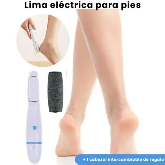 Lima eléctrica para pies + 1 cabezal intercambiable de regalo🎁