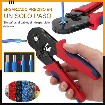 Kit de crimpado profesional 🔧| Incluye alicate + 1200 terminales de crimpado