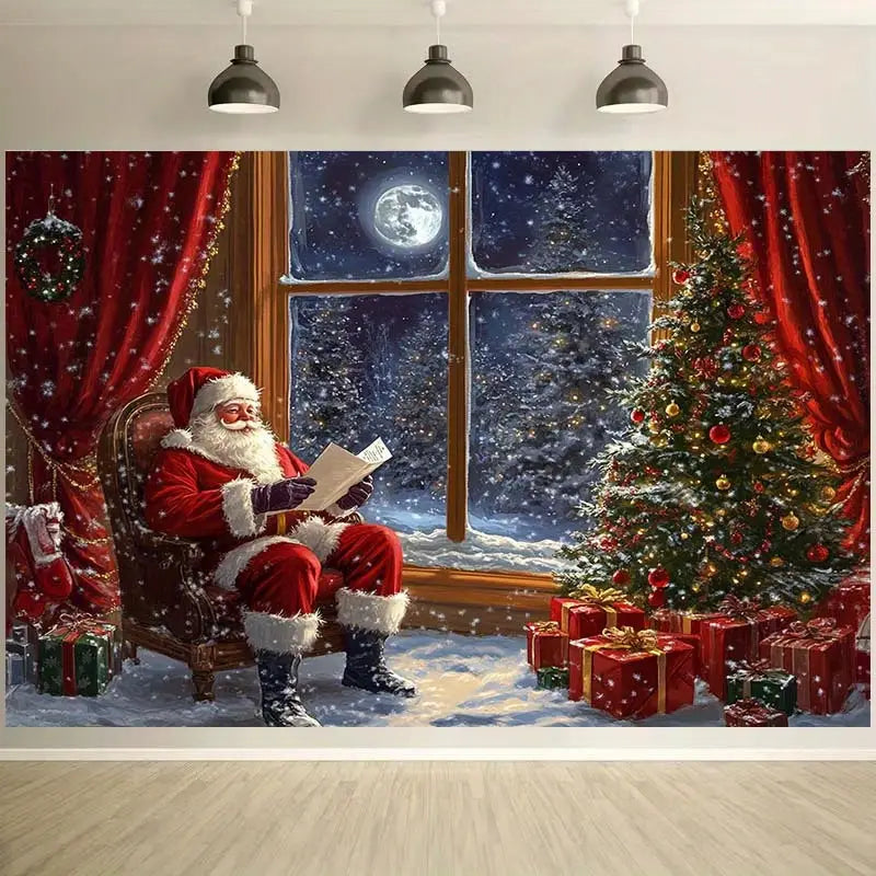 🎄 TELON NAVIDEÑO DECORATIVO PARA PARED