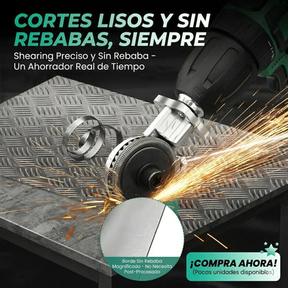 Adaptador profesional de corte de metal para taladro (NO INCLUYE EL TALADRO)