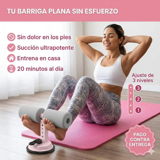 Asistente abdominal con ventosa y bandas elasticas