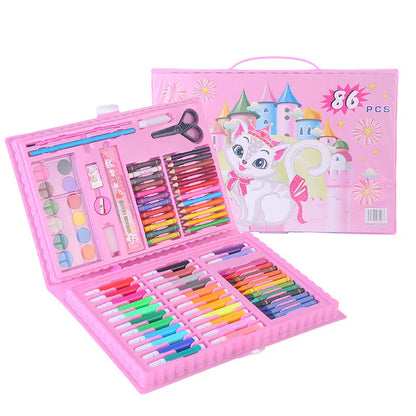 👨‍🎨 Set de arte creativo 6 en 1 con 208 piezas | 🎁 Regalo de navidad ideal para los pequeños artistas