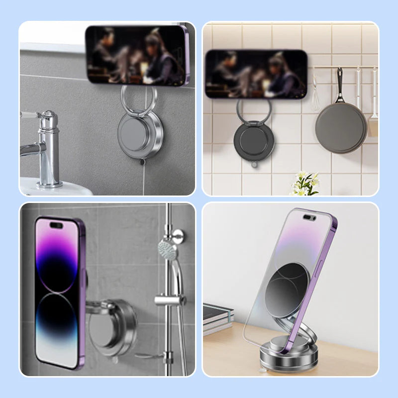 Soporte magnético para teléfono con ventosa